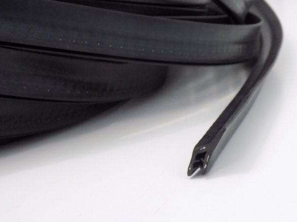 Kantenschutzprofil aus EPDM-Weichgummi, schwarz, Klemmbereich 1-3mm, 20x10,5