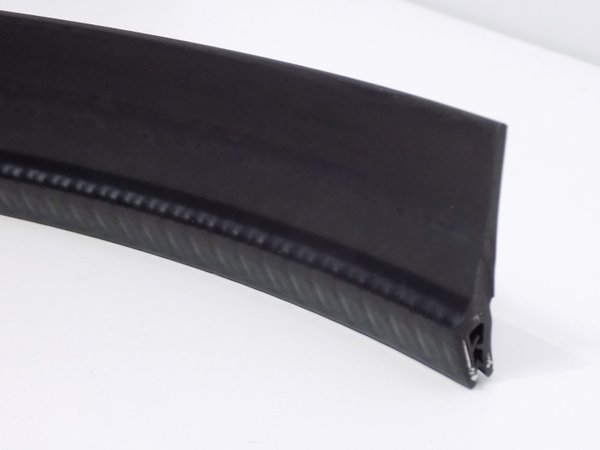 Kantenschutzprofil aus EPDM-Weichgummi, schwarz, Klemmbereich 2-4mm, 50,7x16,4mm